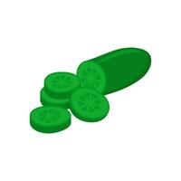 Cucumber Flat Icon, illustration vector