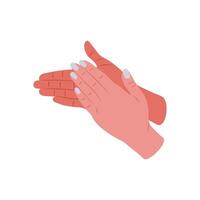 Clapping Hand Gesture Icon, illustration vector