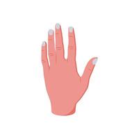 Back Side of Hand Hand Gesture Icon, illustration vector