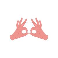 Hand Googles Hand Gesture Icon, illustration vector