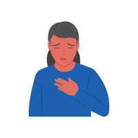 Heart Burn, Cardiovascular Disease Illustration Icon vector