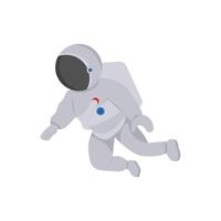 Astronaut In Gravity, Space Illustration vector