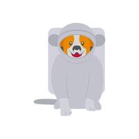 Dog in Space, Space Illustration vector