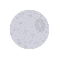 Moon Mimas, Space Illustration vector