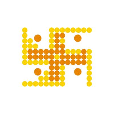 Swastika, Diwali, Hindu, Indian Symbol Illustration