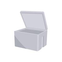Styrofoam Cooler Box, Delivery Service illustration vector