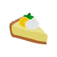 Key Lime Pie, Sweets Illustration vector