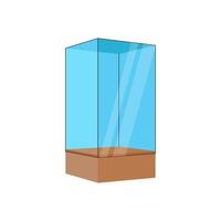Square Display Case, Exhibition illustration vector
