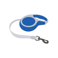 Retractable Dog Leash Flat Illustration vector