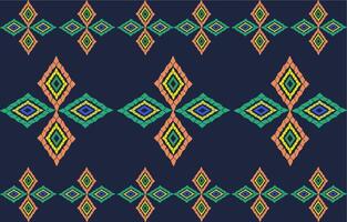The image depicts a repeating geometric pattern, commonly found in traditional textiles and decorative arts. The pattern consists of interlocking diamond shapes, arranged in horizontal rows vector