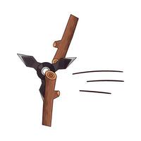 japanese shuriken illustration vector