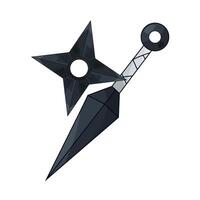 shuriken and kunai are both sharp vector