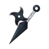 kunai and shuriken are both sharp vector