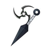 a combination of shuriken and kunai vector