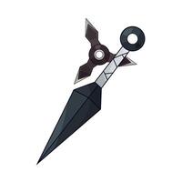 kunai and shuriken illustration vector