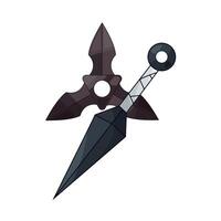 kunai and shuriken vector