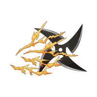 high speed shuriken vector