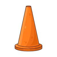 plain traffic cone vector