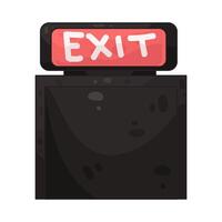 Illustration of Emergency Exit vector