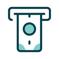 An ATM slot, symbolizing cash withdrawal or transactions vector