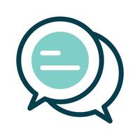 Speech bubbles, representing communication or customer feedback vector