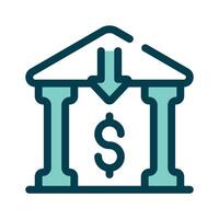 Take a look at this amazing icon of bank in modern style vector