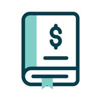 A ledger icon, symbolizing bookkeeping or financial records vector