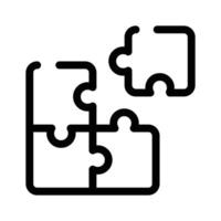 Puzzle pieces, representing teamwork or business solutions vector