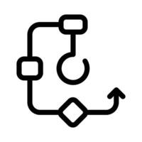 Connected nodes with arrows, representing a financial workflow vector