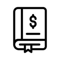 A ledger icon, symbolizing bookkeeping or financial records vector