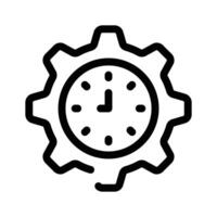 A clock in gears, symbolizing time management and efficiency vector