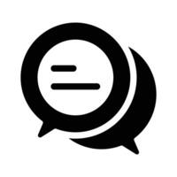 Speech bubbles, representing communication or customer feedback vector