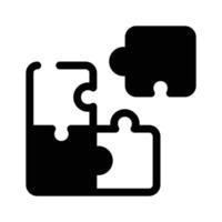 Puzzle pieces, representing teamwork or business solutions vector
