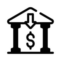 Take a look at this amazing icon of bank in modern style vector