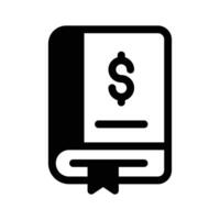 A ledger icon, symbolizing bookkeeping or financial records vector