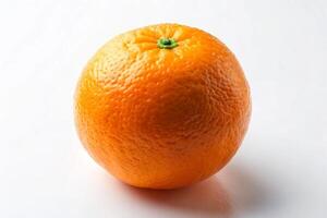 Orange on a white background. Ripe orange fruit on a white background photo