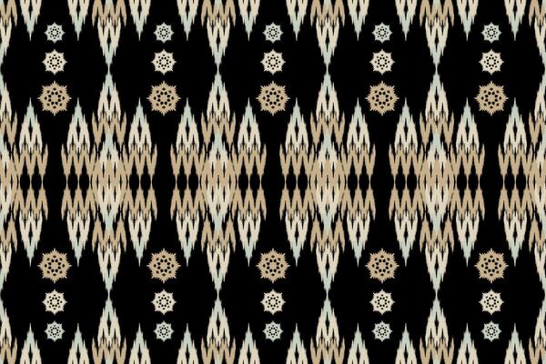 a black and white pattern with flowers. Ethnic ikat floral Ethnic Indian Pattern Ikat pattern Ethnic Pattern.