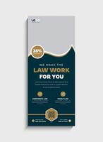 Law Firm Business standee roll up banner template design vector