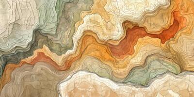 Artistic Topographic Map Abstract Watercolor Landscape Texture photo