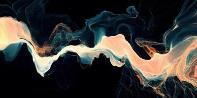 Abstract Fluid Gradient Art Interconnected Network Design photo