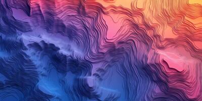 Abstract Topographic Map Gradient Colors Contour Lines Elevation Data photo