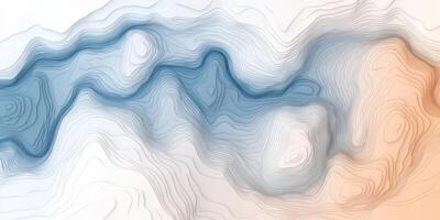 Abstract Topographic Map Modern Elevation Lines Gradient Colors Infographic Design photo