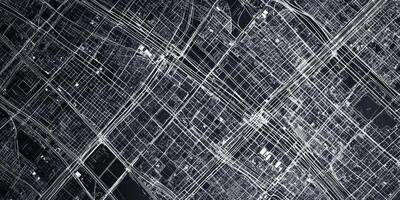 Modern City Aerial Map Urban Grid Infrastructure Transportation Network photo