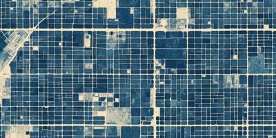 Abstract Aerial Cityscape Urban Grid Modern Blueprint Geometric Map Design photo
