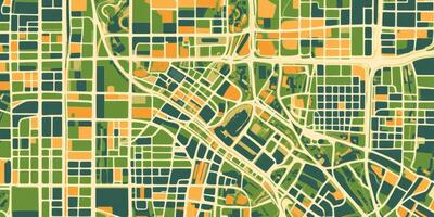 Modern City Map Urban Geographic Design Street Grid Neighborhoods photo