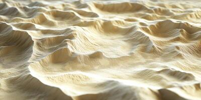 3D Topographic Desert Dunes Sandy Texture Realistic Shadows Undulating Landscape photo