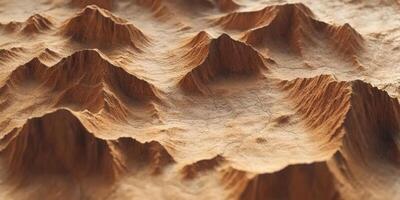 3D Rendered Mountain Range Terrain Map Desert Landscape Texture photo