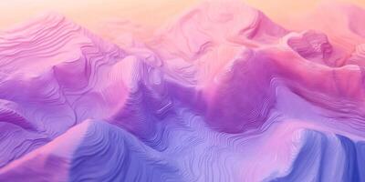 Abstract Pastel Mountain Range Topographic Map Background photo