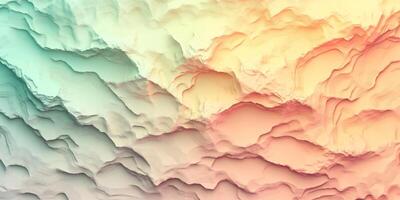 Abstract Pastel Terrain Map Smooth Contour Lines Soft Gradient Background photo