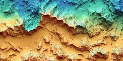 Abstract Topographic Map 3D Elevation Contours Mountain Range Texture photo